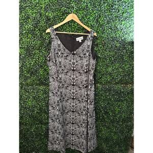 Danny & Nicole black and white long dress women’s size 16W